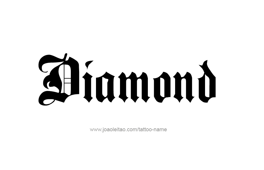 Tattoo Design Name Diamond   