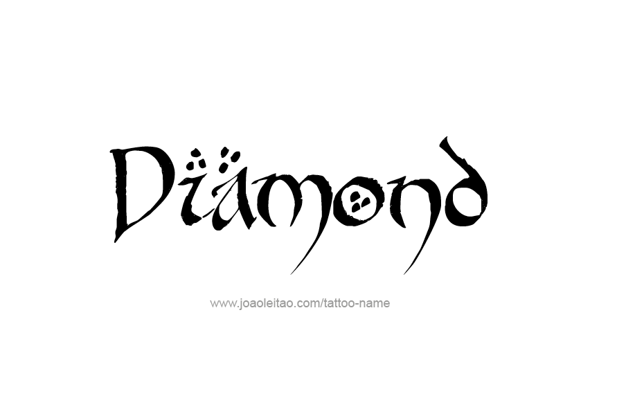 Tattoo Design Name Diamond   