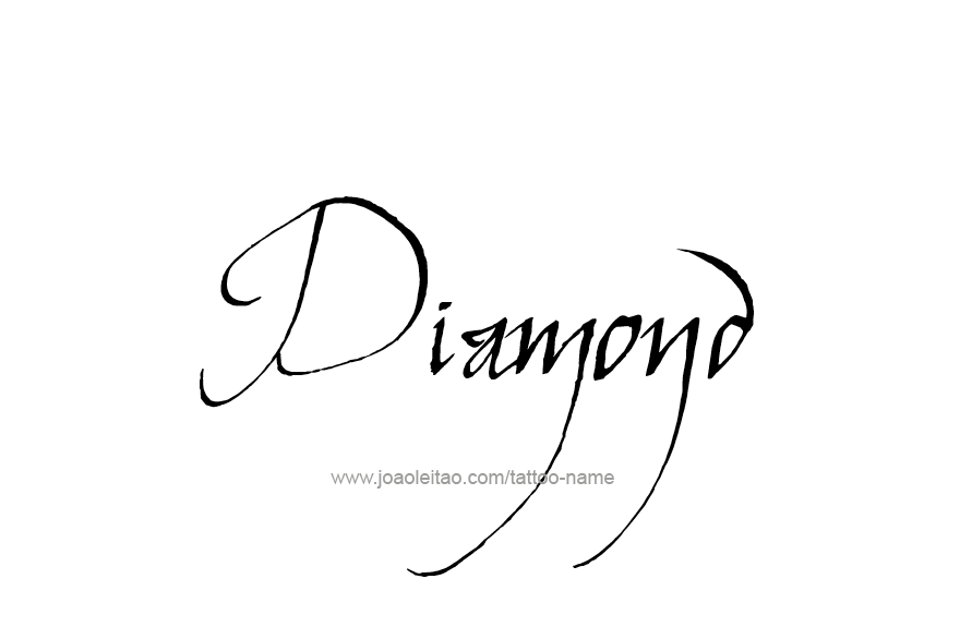 Tattoo Design Name Diamond   