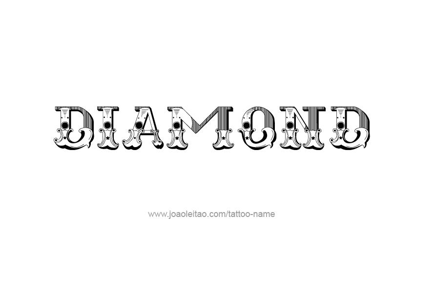 Tattoo Design Name Diamond   