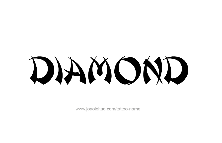 Tattoo Design Name Diamond   