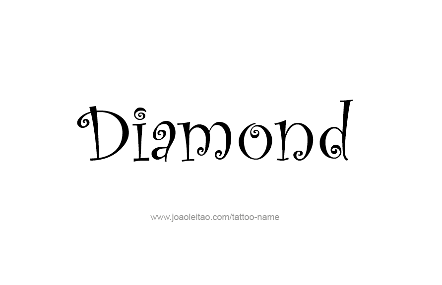 Tattoo Design Name Diamond   