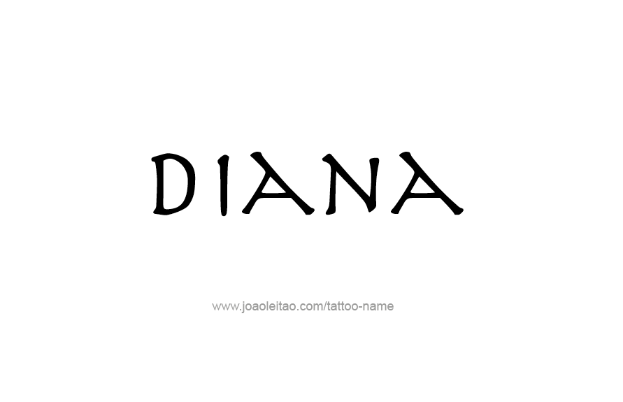 Tattoo Design Name Diana   