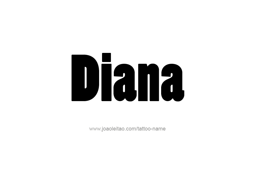 Tattoo Design Name Diana   