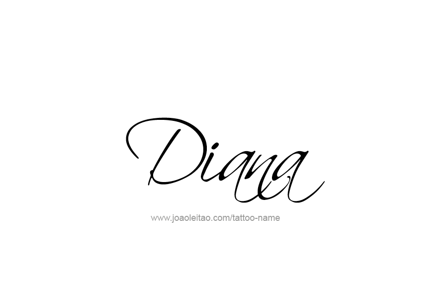 Tattoo Design Name Diana   