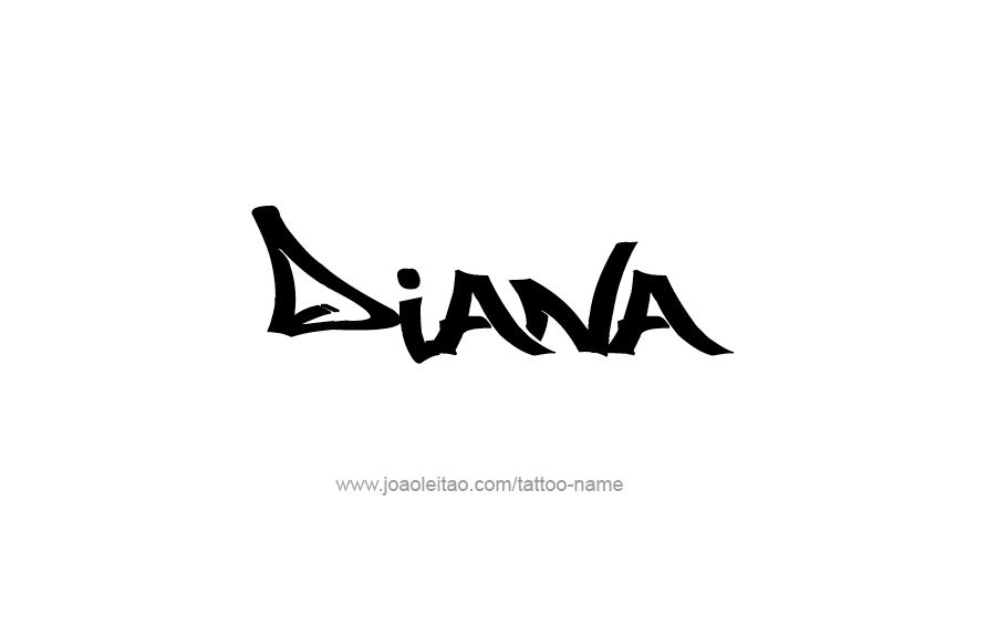 Tattoo Design Name Diana   