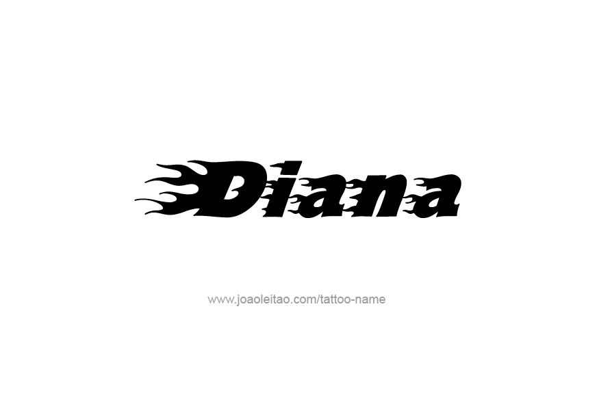 Tattoo Design Name Diana   