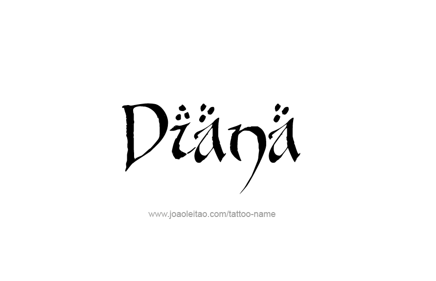 Tattoo Design Name Diana   