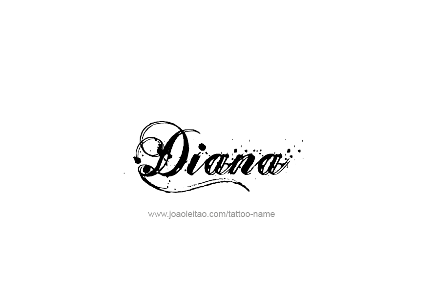 Tattoo Design Name Diana   