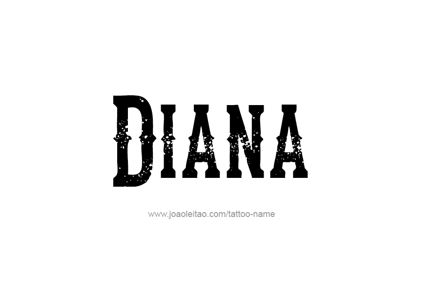 Tattoo Design Name Diana   