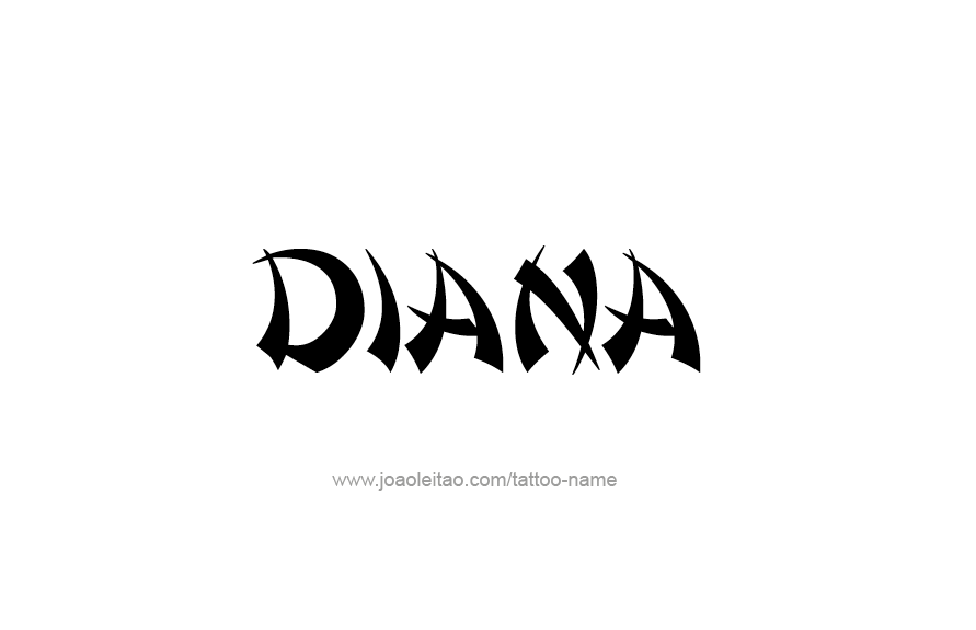 Tattoo Design Name Diana   