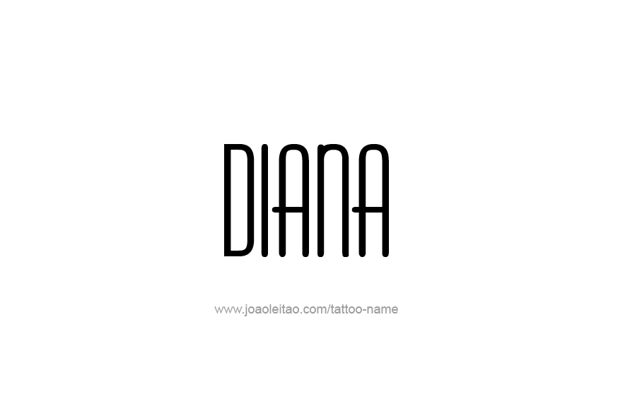 Tattoo Design Name Diana   