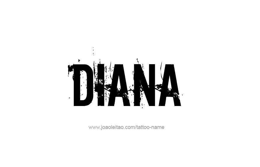 Tattoo Design Name Diana   