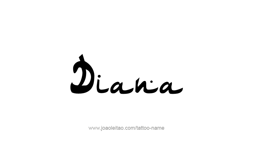 Tattoo Design Name Diana   