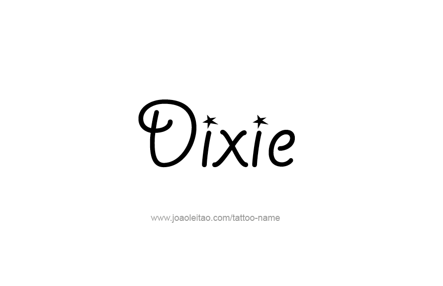 Tattoo Design Name Dixie   