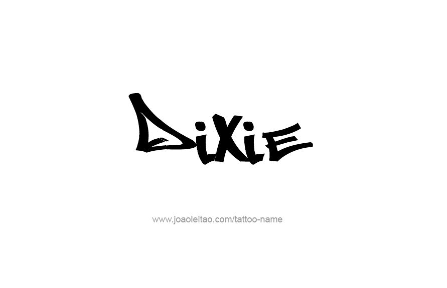 Tattoo Design Name Dixie   