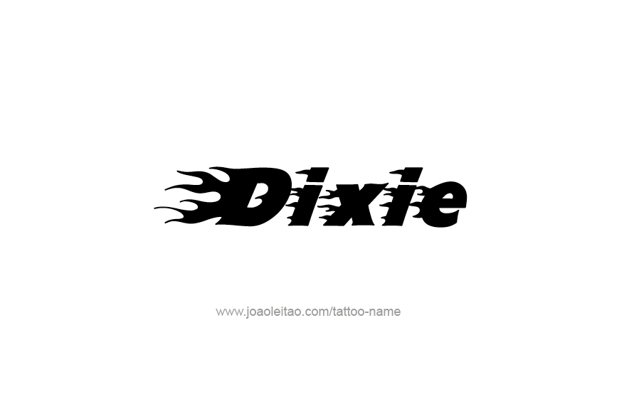 Tattoo Design Name Dixie   