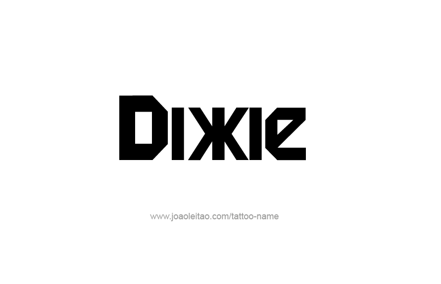 Tattoo Design Name Dixie   