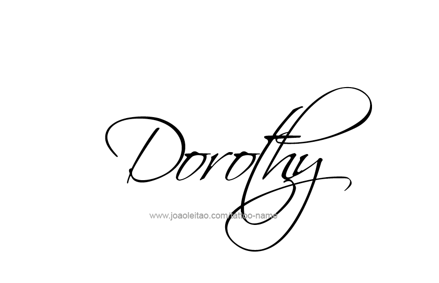 Tattoo Design Name Dorothy   