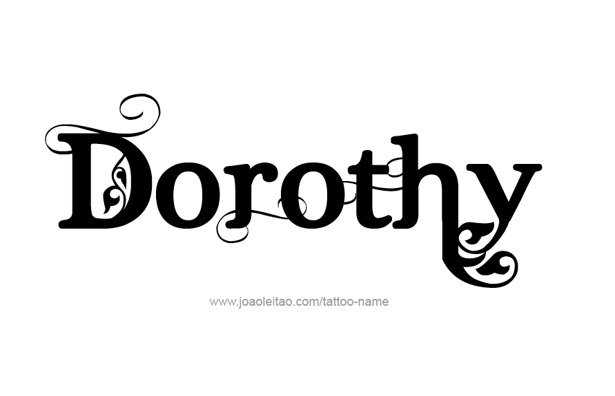 Tattoo Design Name Dorothy   