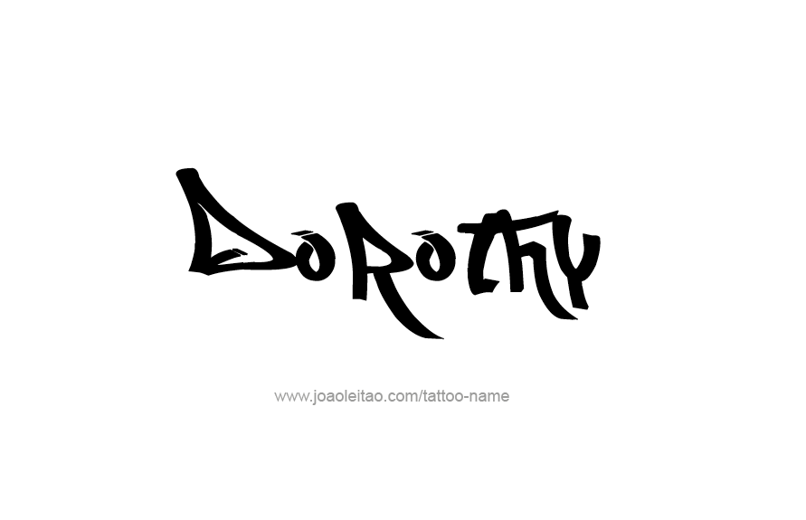 Tattoo Design Name Dorothy   