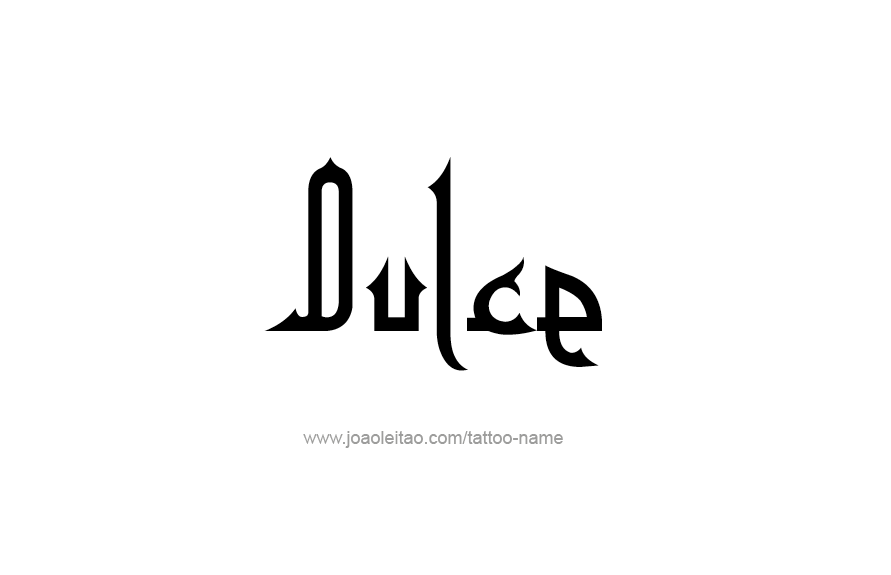 Tattoo Design Name Dulce   