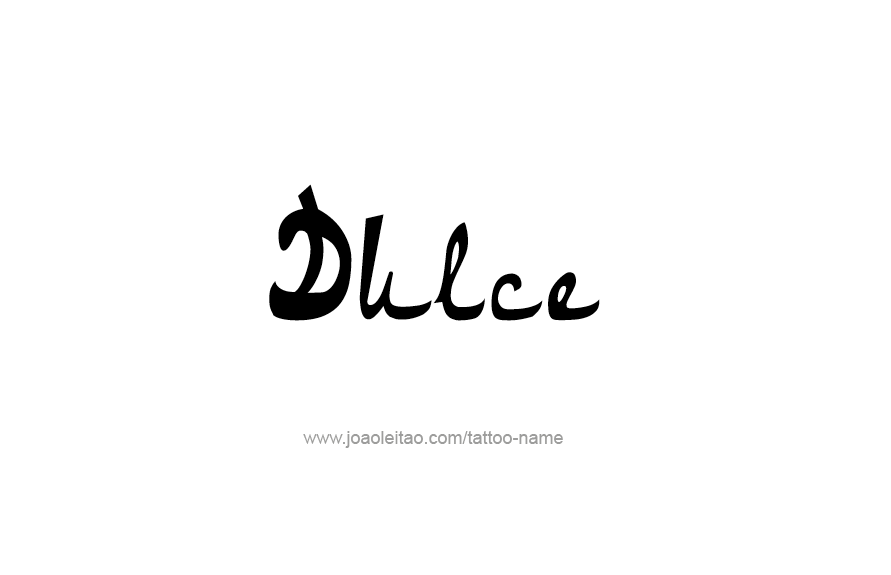 Tattoo Design Name Dulce   