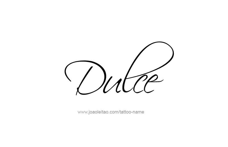 Tattoo Design Name Dulce   