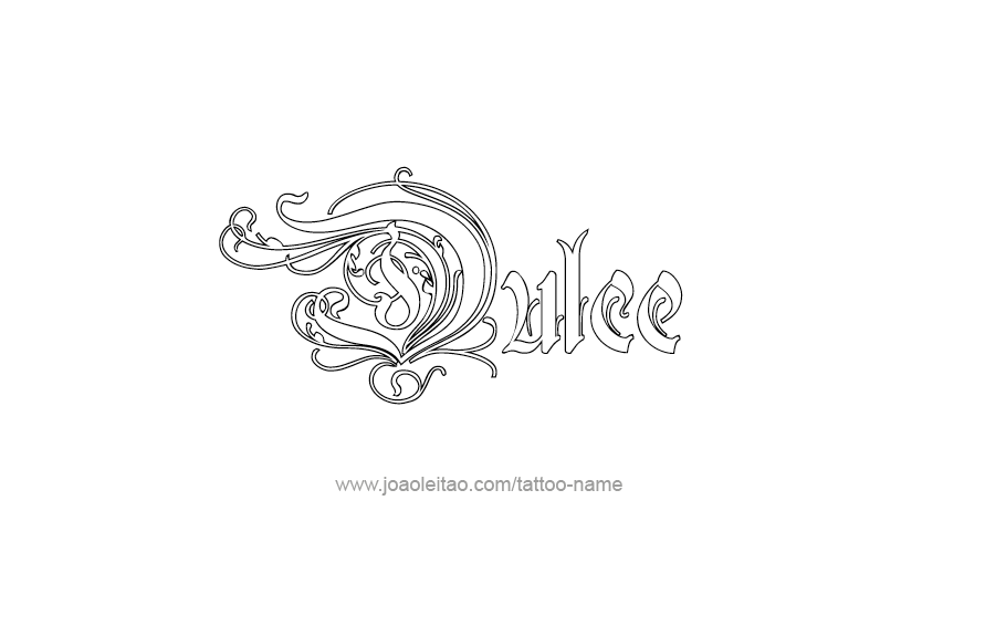 Tattoo Design Name Dulce   