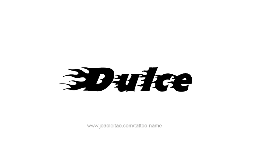 Tattoo Design Name Dulce   