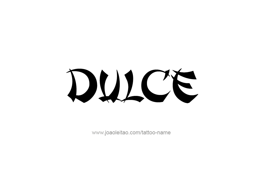 Tattoo Design Name Dulce   