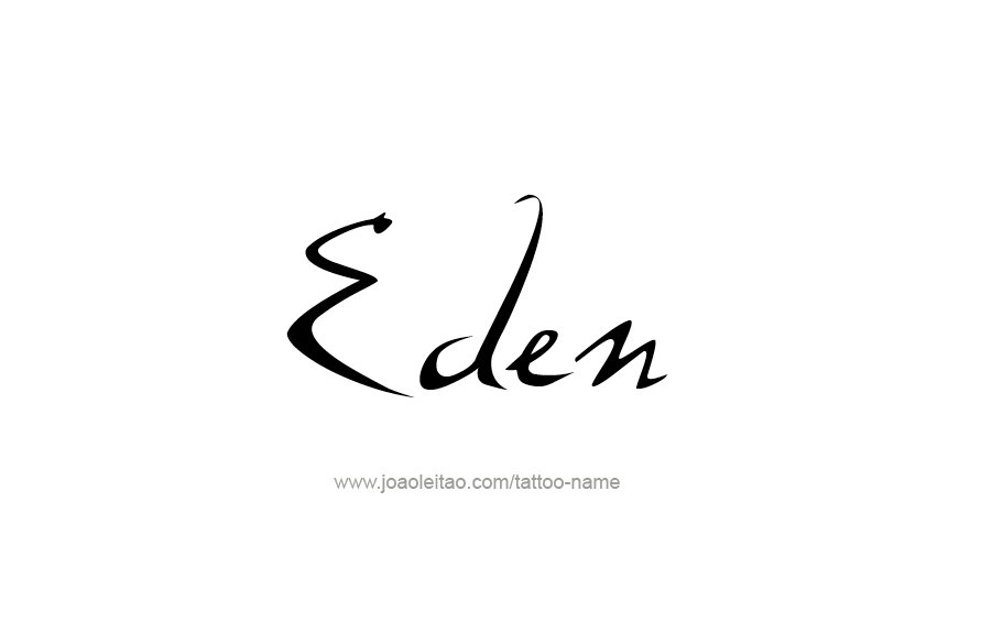 Tattoo Design Name Eden   