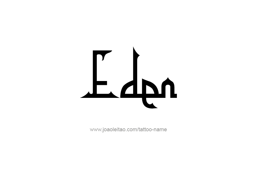 Tattoo Design Name Eden   