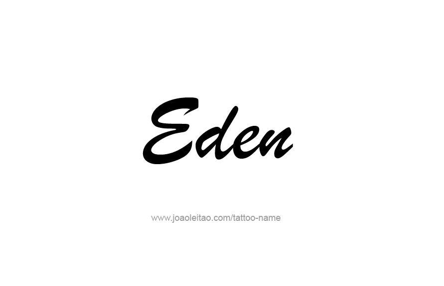 Tattoo Design Name Eden   