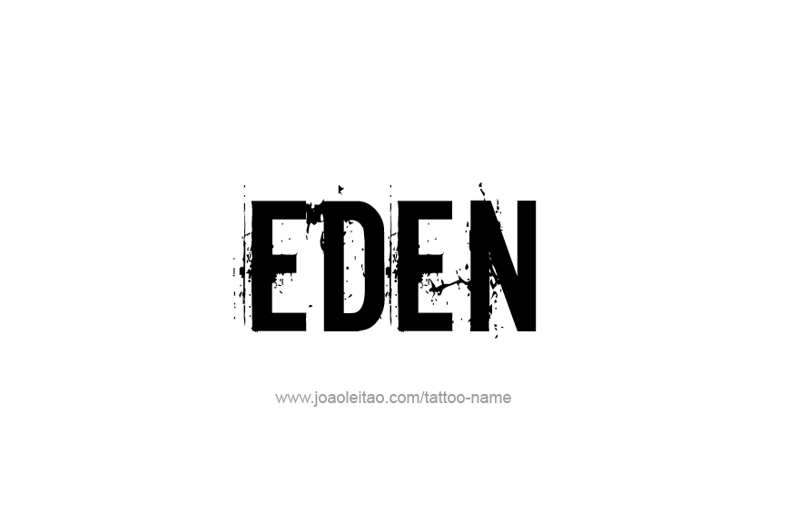 Tattoo Design Name Eden   