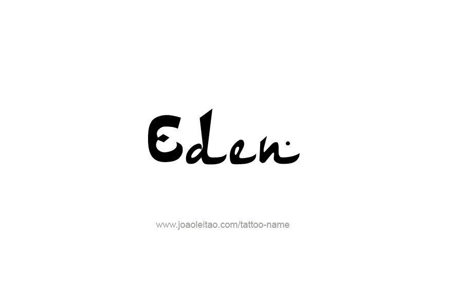 Tattoo Design Name Eden   