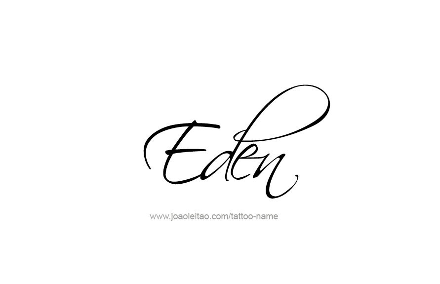 Tattoo Design Name Eden   