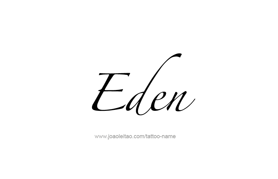 Tattoo Design Name Eden   