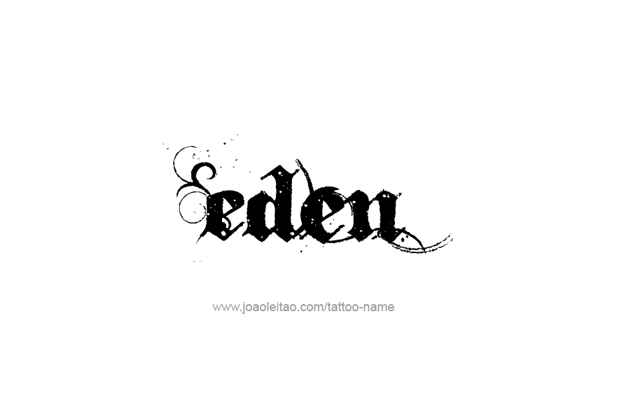 Tattoo Design Name Eden   