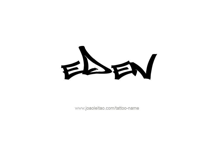 Tattoo Design Name Eden   