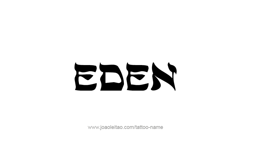 Tattoo Design Name Eden   