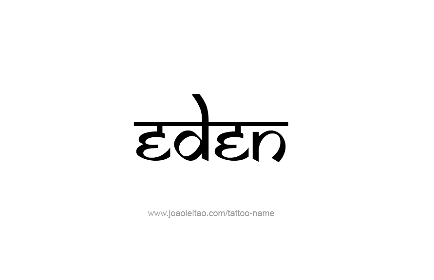 Tattoo Design Name Eden   