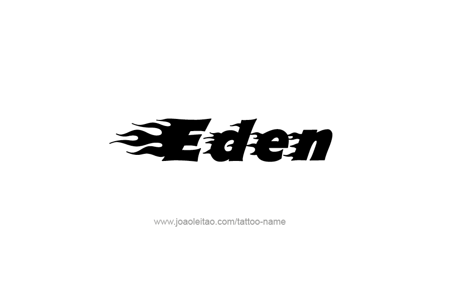 Tattoo Design Name Eden   