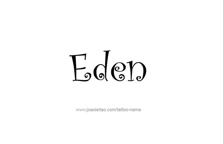 Tattoo Design Name Eden   