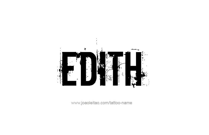 Tattoo Design Name Edith   