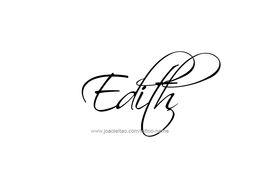 Tattoo Design Name Edith   