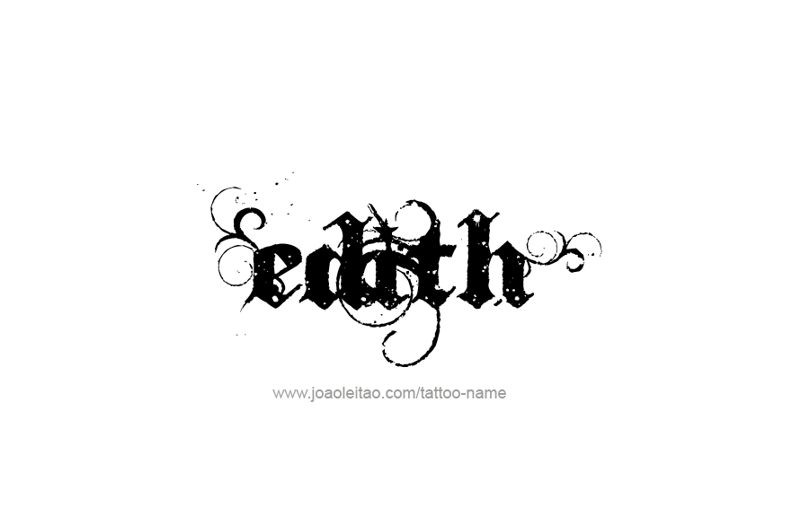 Tattoo Design Name Edith   