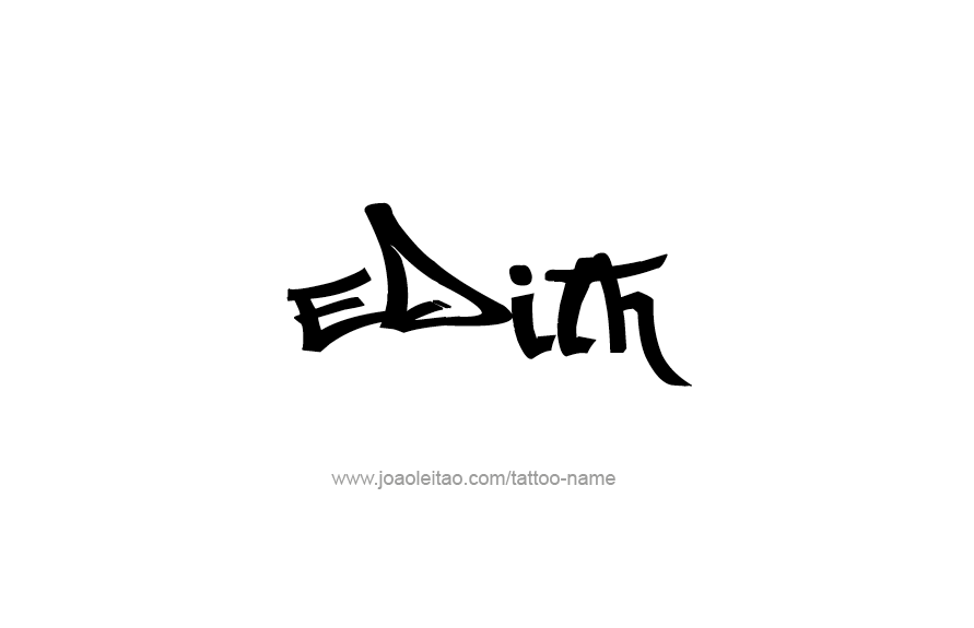 Tattoo Design Name Edith   