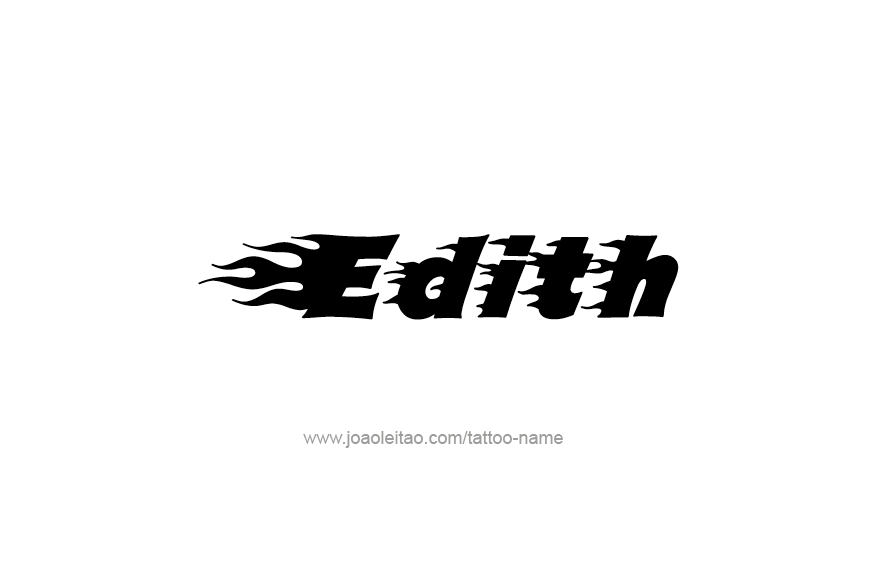 Tattoo Design Name Edith   