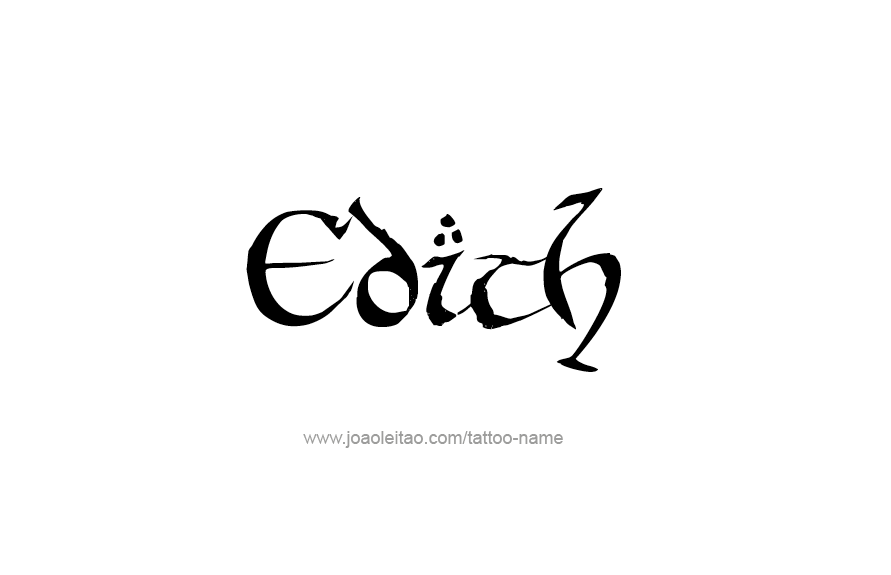 Tattoo Design Name Edith   